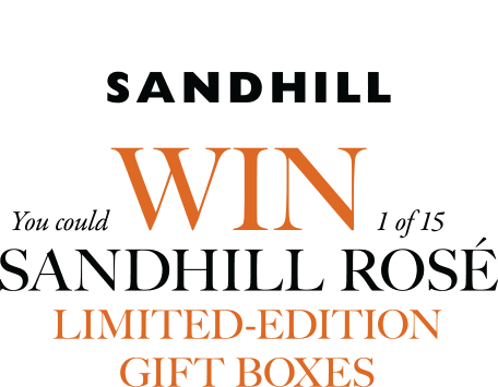 Enter for a chance to WIN 1 of 12 Sandhill Sangiovese Rosé Gift Boxes.